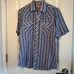 Ely Cattleman Pearl Snap Western Shirt M